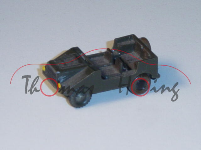 DKW Munga Bundeswehr, olivgrün, Frontscheibe weg, Roskopf Miniatur Modelle, 1:87