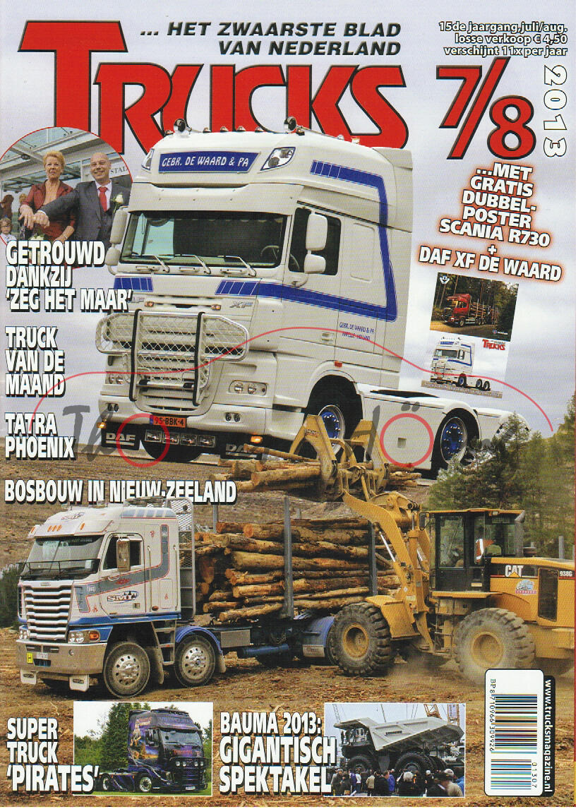 TRUCKS, 15. Jahrgang, Sprache: niederländisch, Ausgabe 7/8 2013