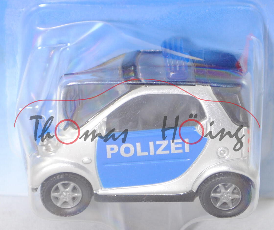 00000 smart fortwo coupé passion (Typ C 450, Mod. 03-07) Polizei, weißalu/blau, B12a+b off., P28b m-