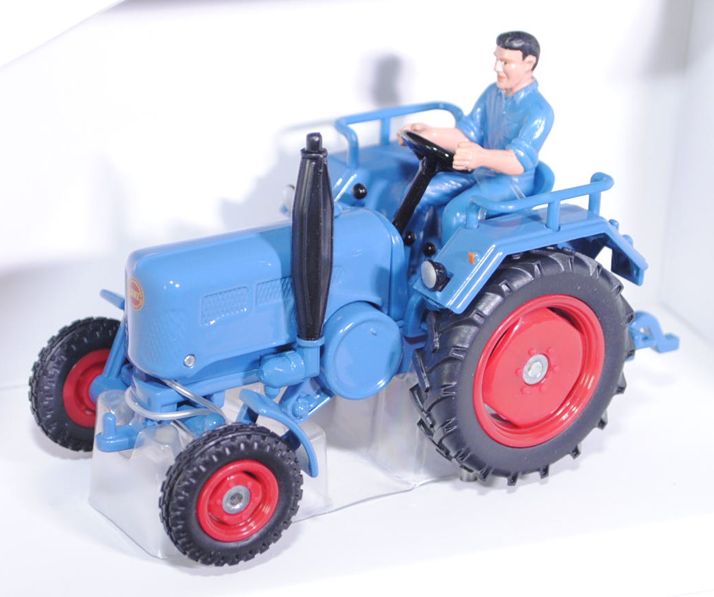 00000 Lanz D 2416 HE (Mod. 1955-1960), brillantblau, mit Fahrer, SIKU FARMER CLASSIC, 1:32, L17mP