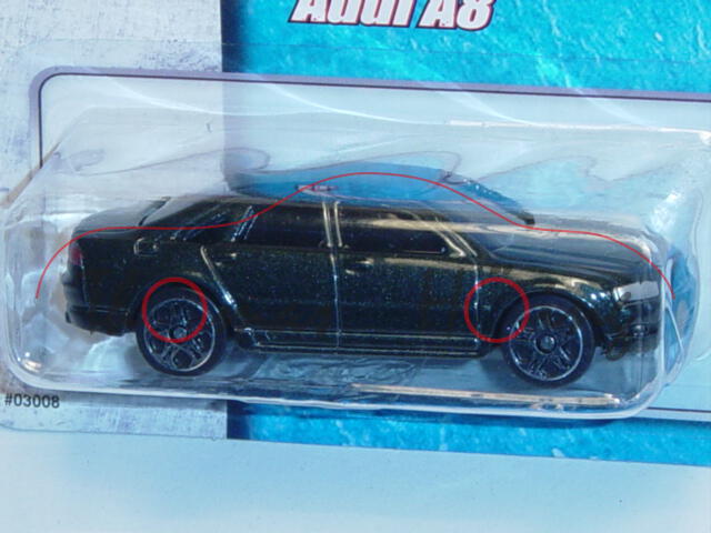 Audi A8, Mj. 02, dunkelgrünmetallic, Maisto, 1:58, mb