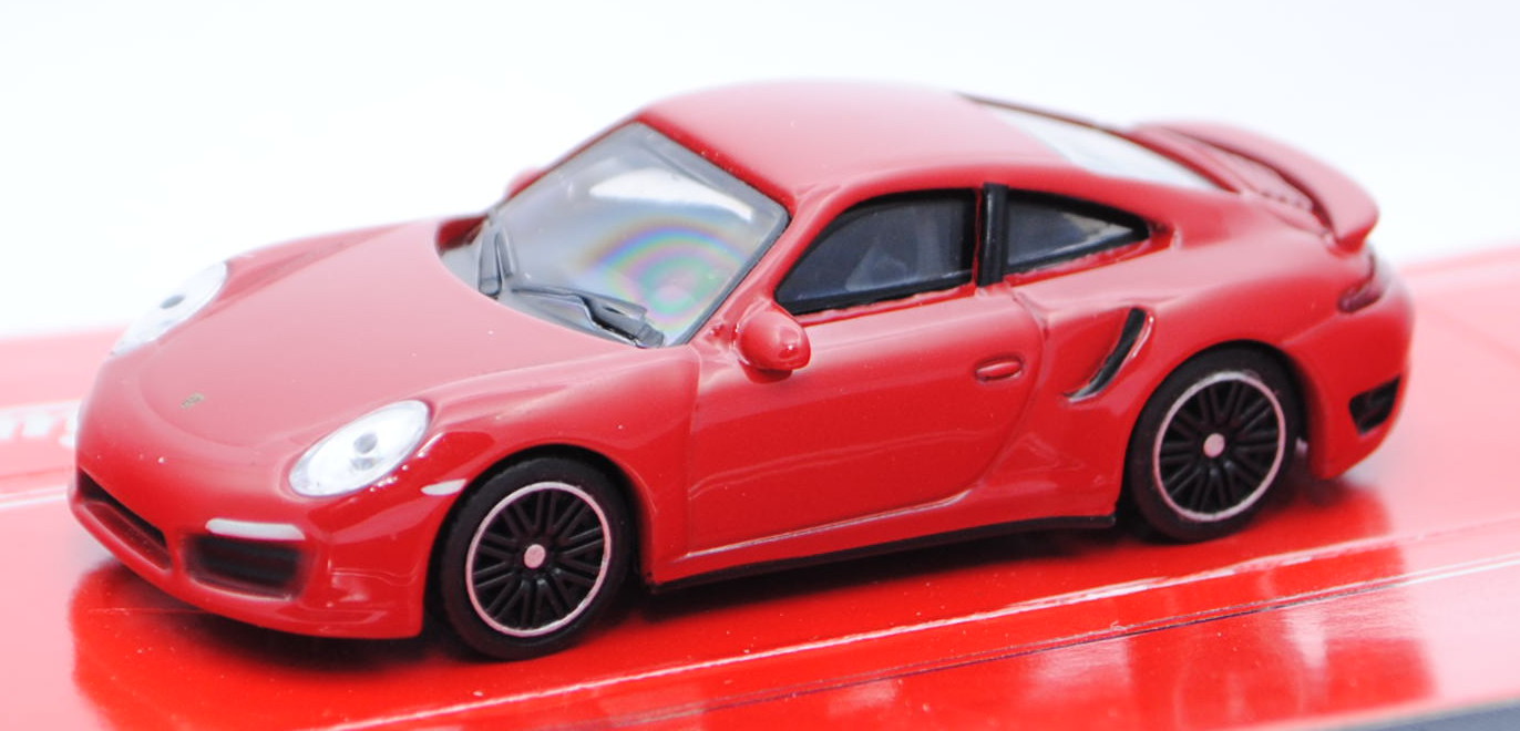 Porsche 911 Turbo S (Typ 991, Modell 2013-), karminrot, Schuco, 1:64, mb