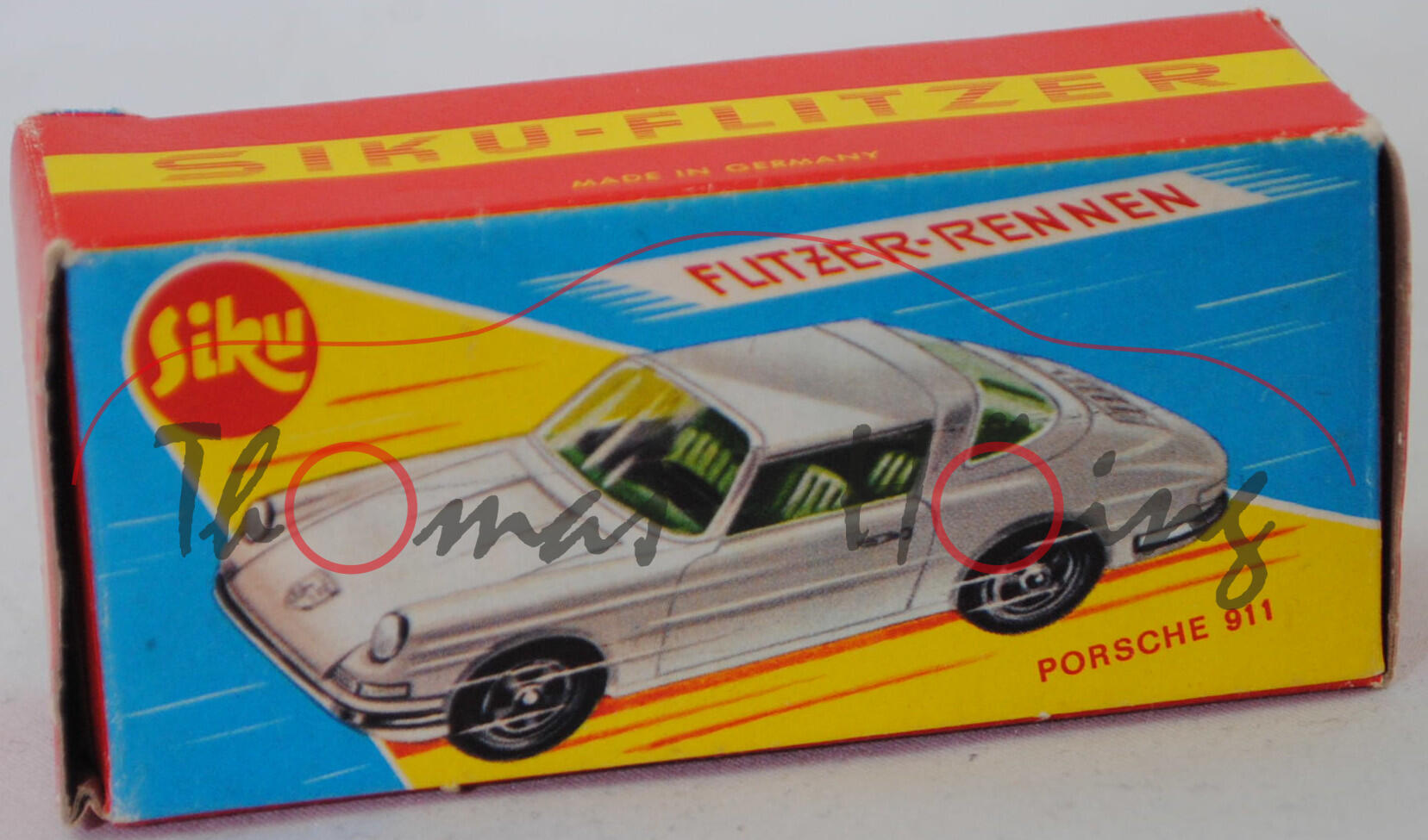 00011 Porsche 911 E Targa (F-Modell bzw. Urmodell, B-Serie, Modell 1968-1969), hell-tieforange, Verglasung klar, R3, SIKU V-SERIE, 1:60, P5