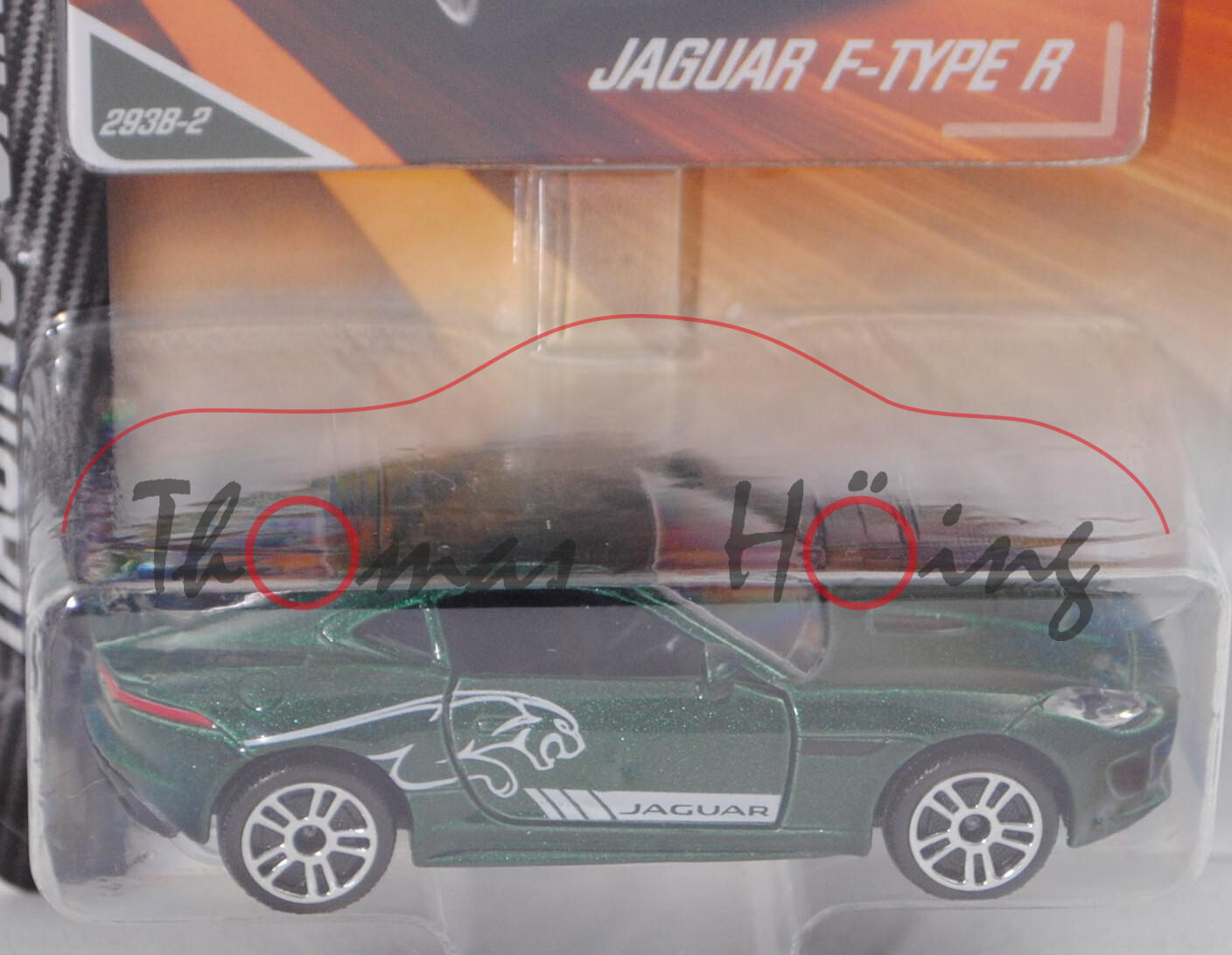 Jaguar F-Type R Coupé (Modell 2014-) (Nr. 293 B), moosgrünmetallic, Nr. 293B-2, majorette, 1:59, mb