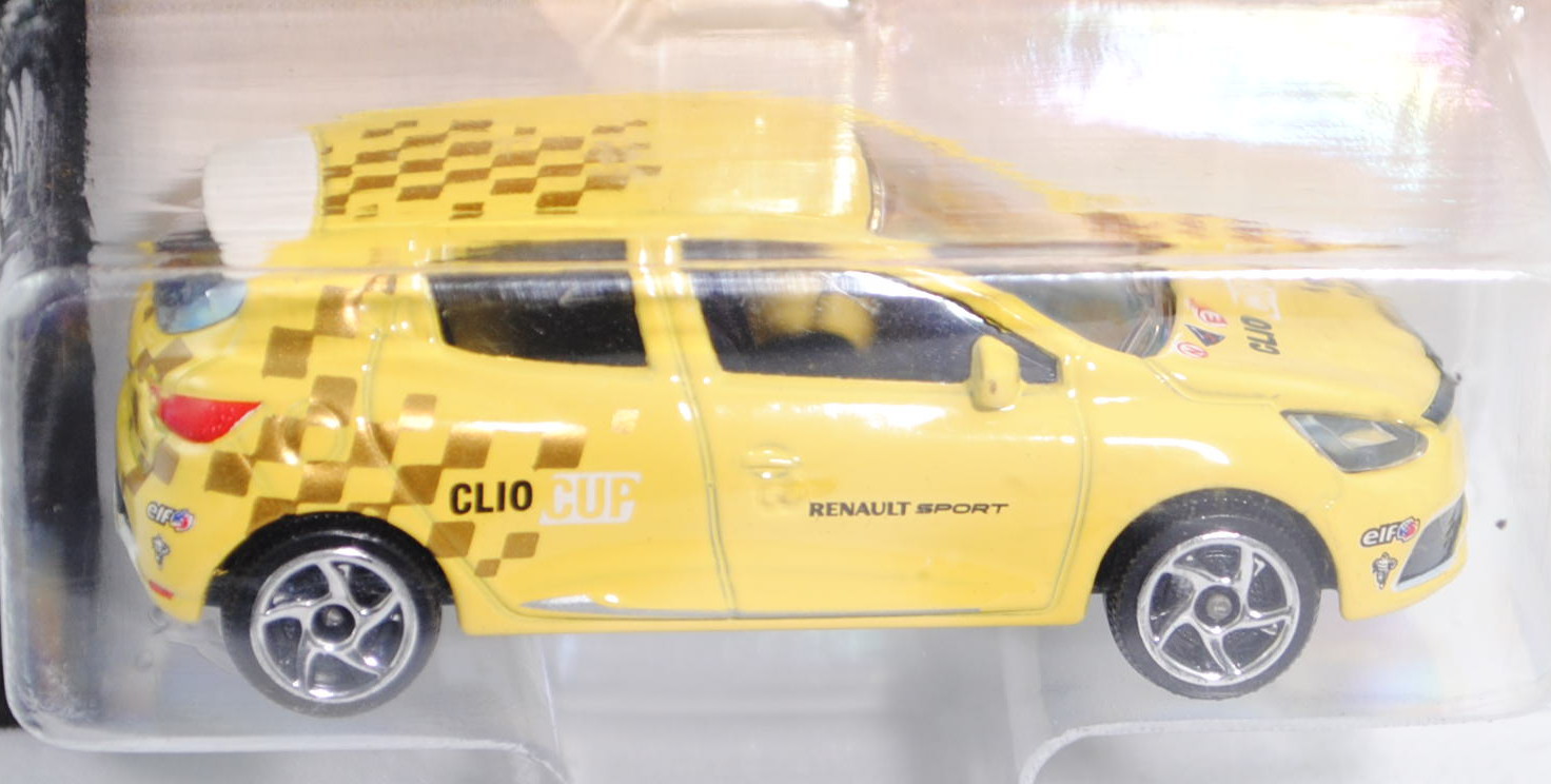 Renault Clio IV R.S. (Typ X98, Phase I, Modell 2013-) (Nr. 221G), zinkgelb, CLIO CUP / RENAULT SPORT