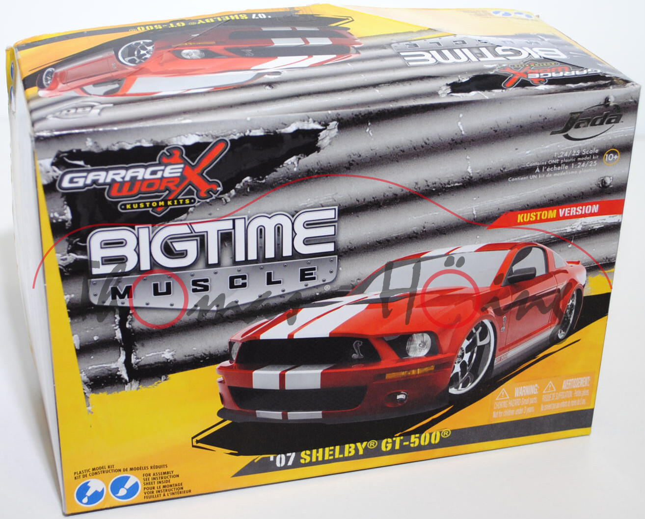 Ford Mustang Shelby GT500 (Typ V, 1. Generation), Modell 2007, rot, Bausatz / Kit, BIGTIME MUSCLE, K