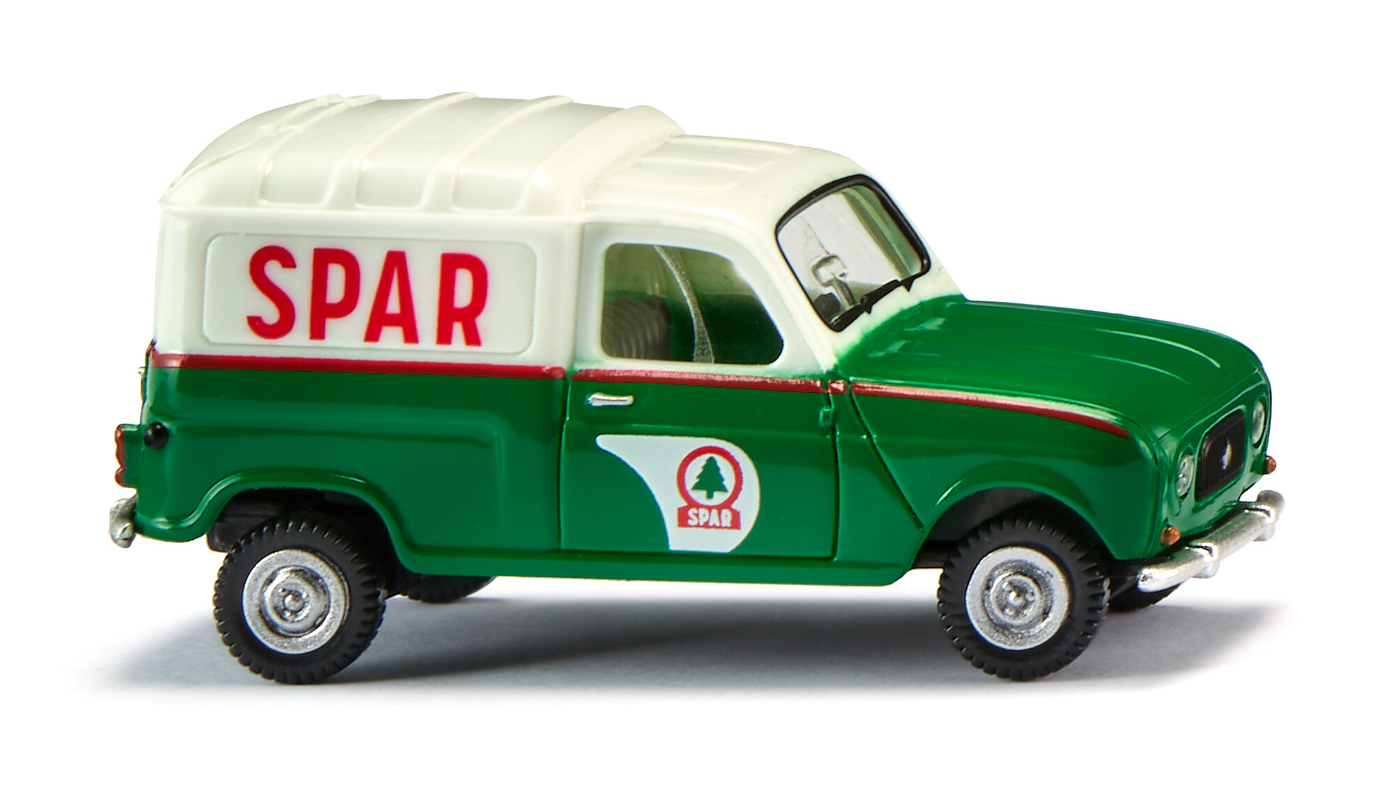 Renault 4 Fourgonnette F4 (Typ R2102, Modell 1962-1967), weiß/minzgrün, SPAR, Wiking, 1:87, mb