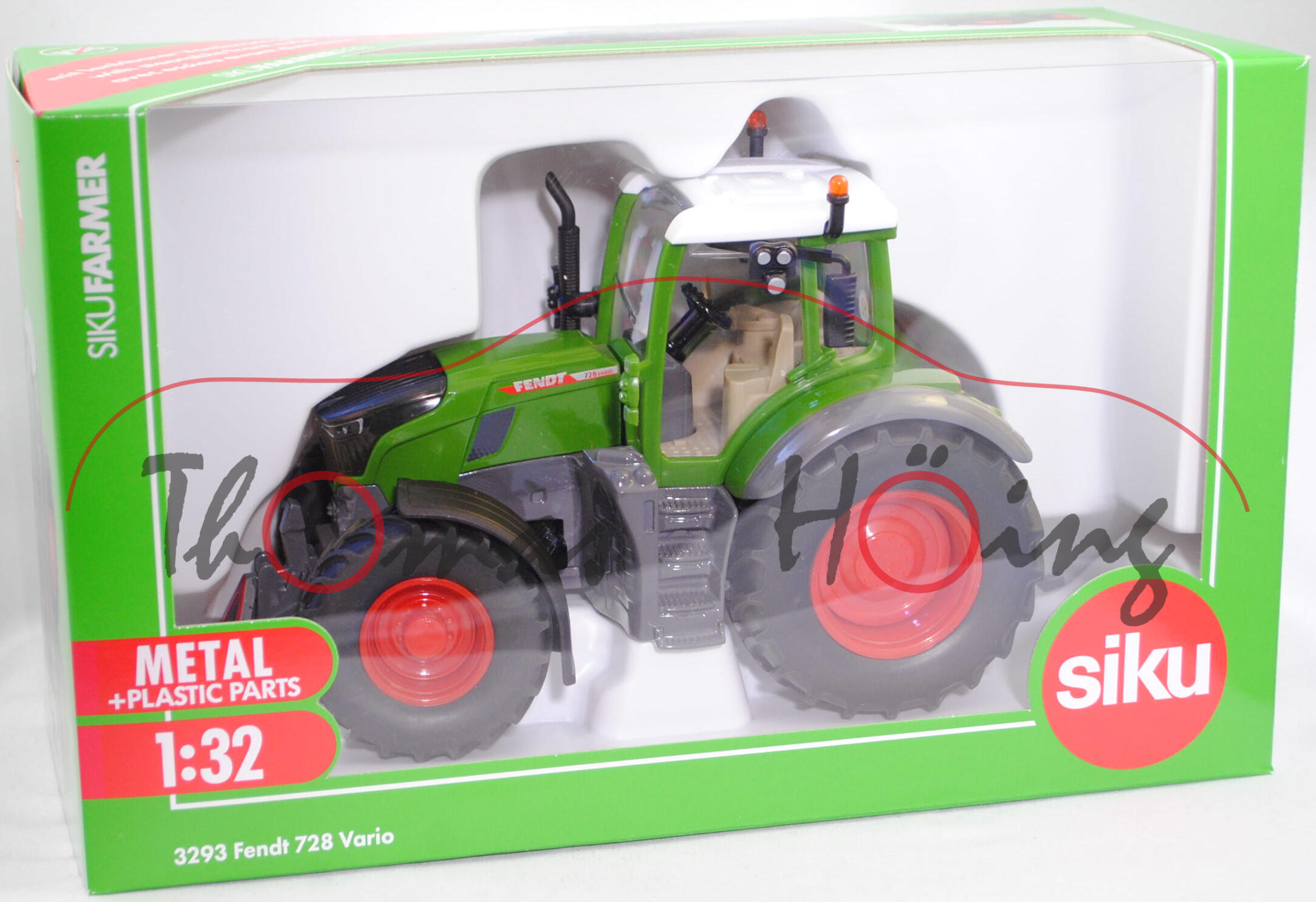 Siku 3293 Fendt 728 Vario – Tractor De Juguete 1:32 En Metal Y Plástico, Cabina Desmontable Y Neumáticos De Goma Siku 3293 Fendt 728 Vario – Tractor De Juguete 1:32 En Metal Y Plástico, Cabina Desmontable Y Neumáticos De Goma