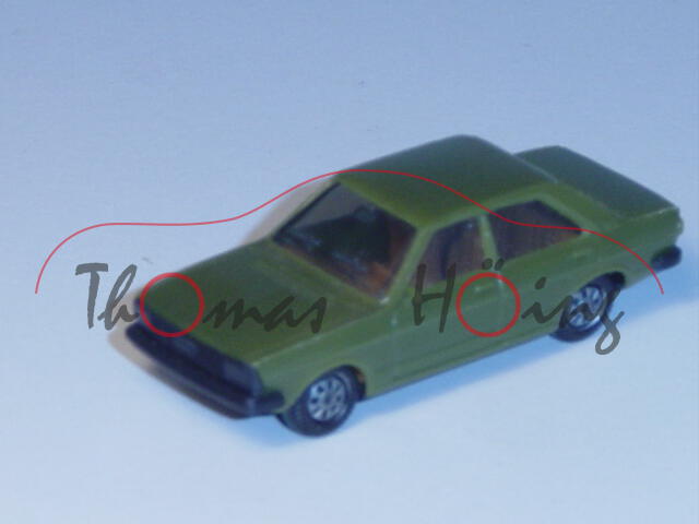 Audi 80 GTE, Typ B1 facelift, Mj. 1976-1978, hell-olivgrün, Herpa, 1:87