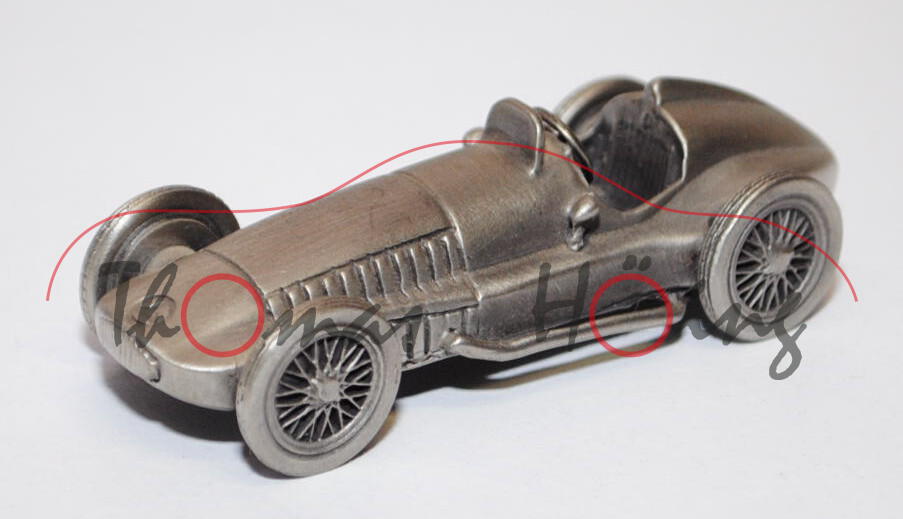 Mercedes-Benz W 165 Rennwagen, Modell 1938-1939, silber, Grand Prix 1939, schweres Gussmodell, ca. 1