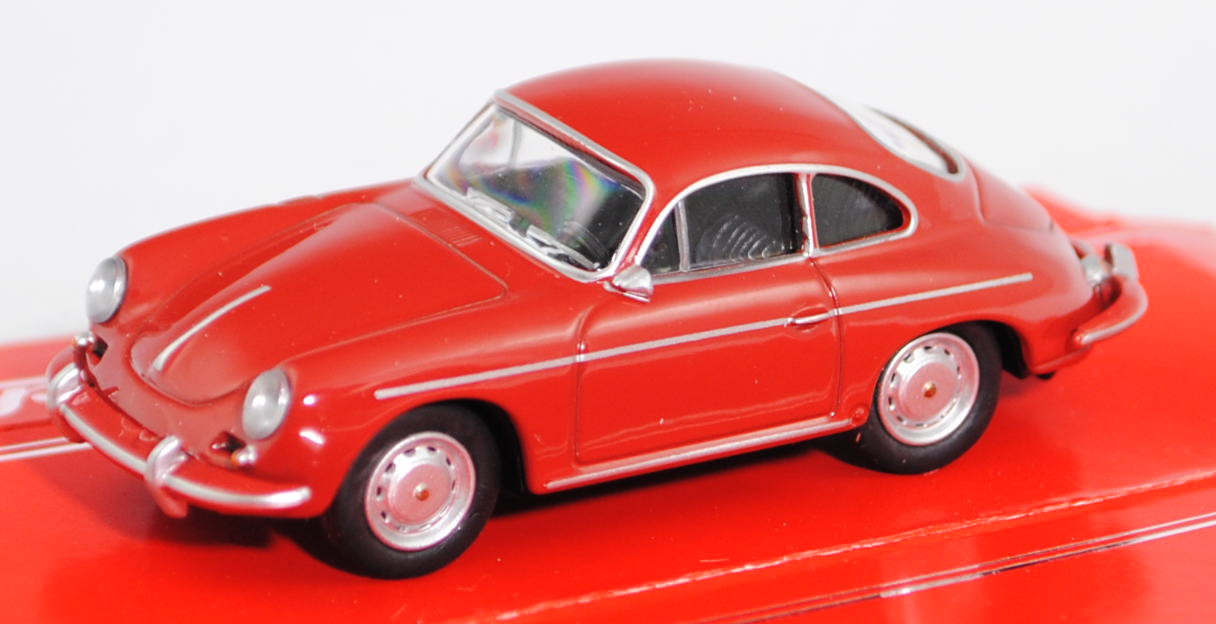 Porsche 356 2000 GS Carrera 2 Coupé (Typ 356 B, Modell 1962-1963), karminrot, Schuco, 1:64, mb