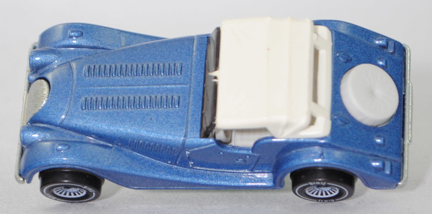 00000 Morgan Plus 8 3.5 V8 (1. Generation, Modell 1981-1987), hell-violettblaumetallic, innen reinweiß, W-Germ, ohne CE-Zeichen, B4, SIKU SUPER, 1:52, m