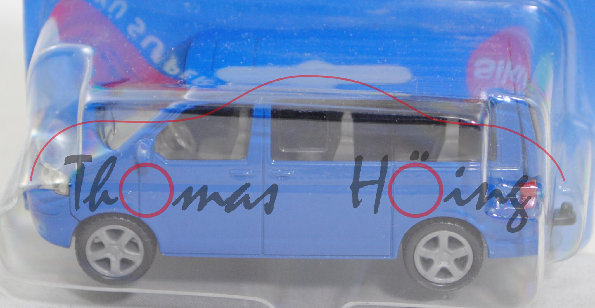 00000 VW T5.1 Multivan Highline 3.2 V6 4MOTION® (Typ 7H, Modell 2003-2009), hell-enzianblau, SIKU, 1:58, P28a