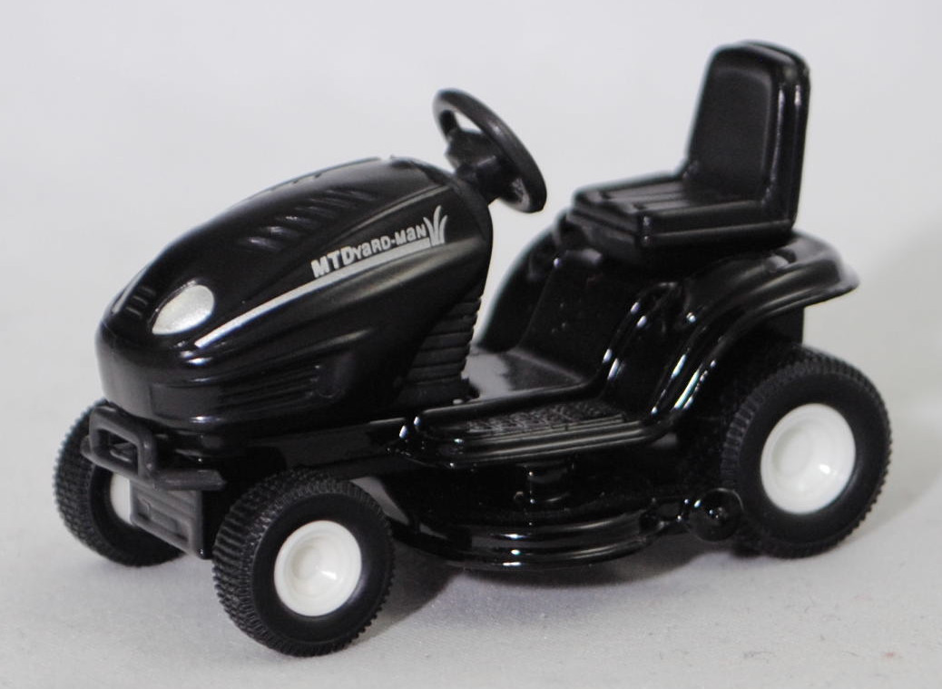 00002 Rasentraktor MTD YaRD-MaN AG 5165 AUTODRIVE™ (Modellnummer 13AE504G643, 4-Style, Modell 2002-2002), schwarz, ohne Chargennummer, SIKU SUPER, 1:32, m