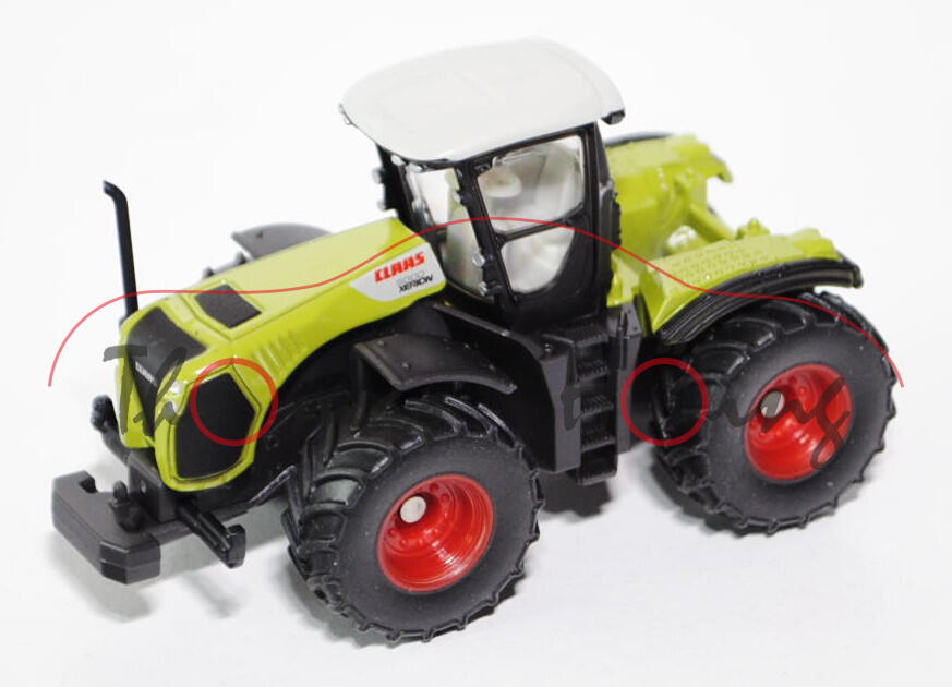 00000 CLAAS XERION 5000 TRAC (Modell 2011-2013), hell-kieselgrau/claasgrün, 1:87, L17mpK