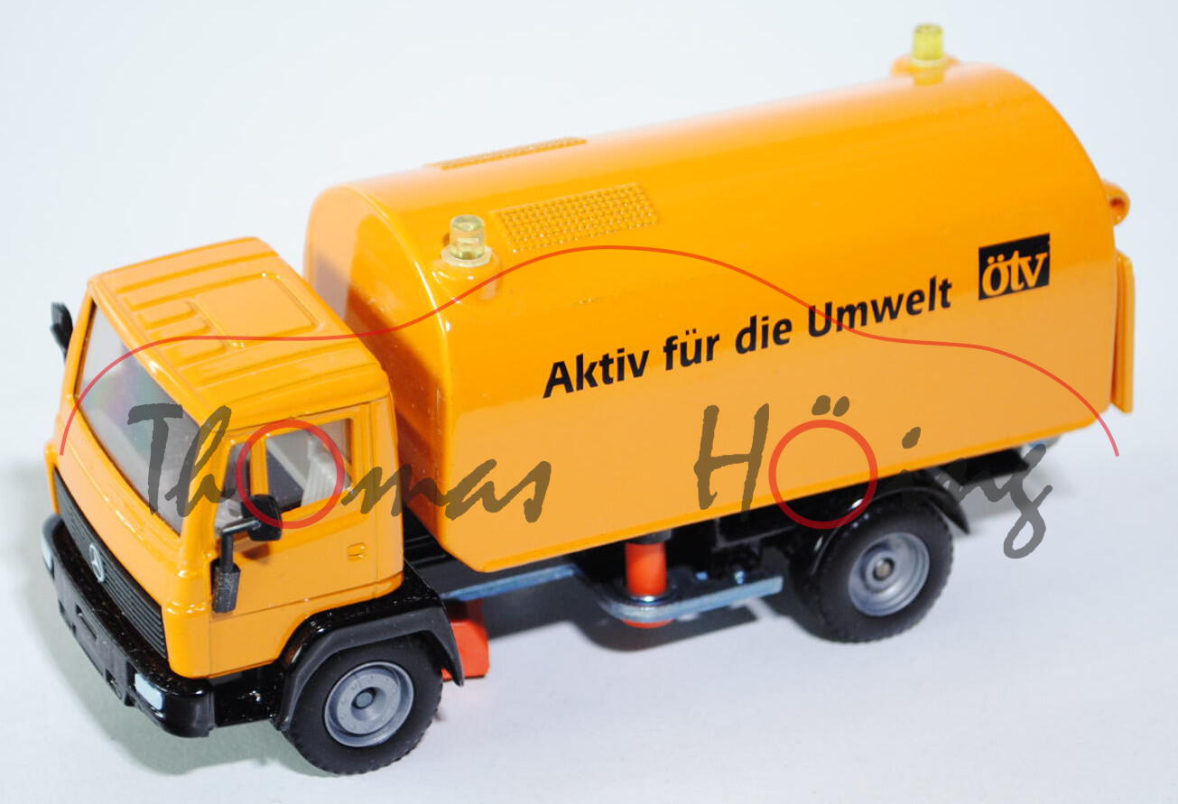 Mercedes LN-2 Straßenkehrmaschine, melonengelb/schwarz, Aktiv für die Umwelt ötv, LKW16, L14n