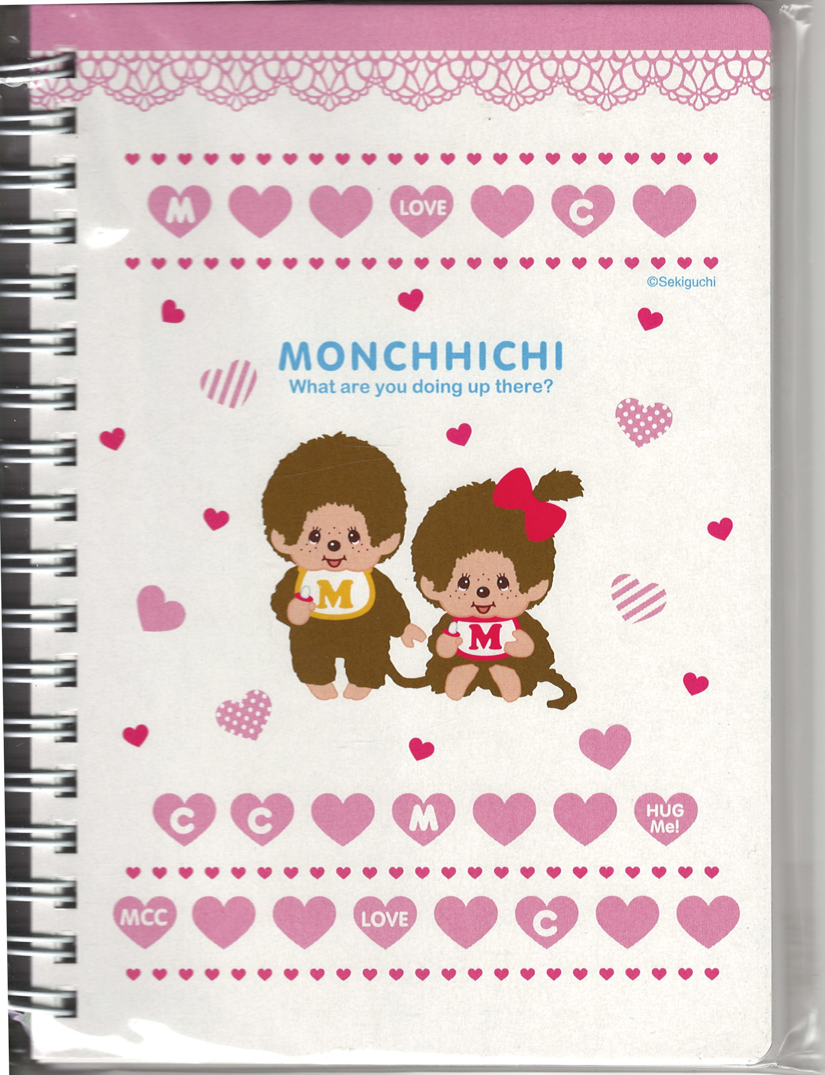 Monchhichi Lovely Heart B6 Ring Notebook (Monchhichi schönes Herz Ring-Notizbuch im B6-Format), Sekiguchi (Merchandise, Limited Edition)