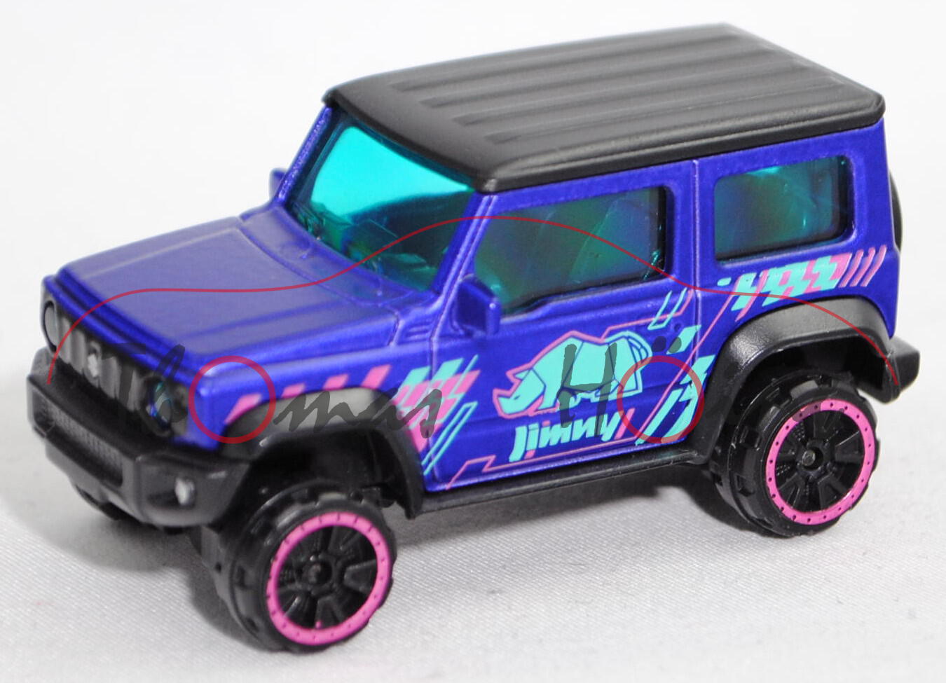 Suzuki Jimny (2. Gen., Typ GJ, Mod. 2018-) NIGHT CRUISE / OFFROAD, blauviolett, majorette, 1:53, mb