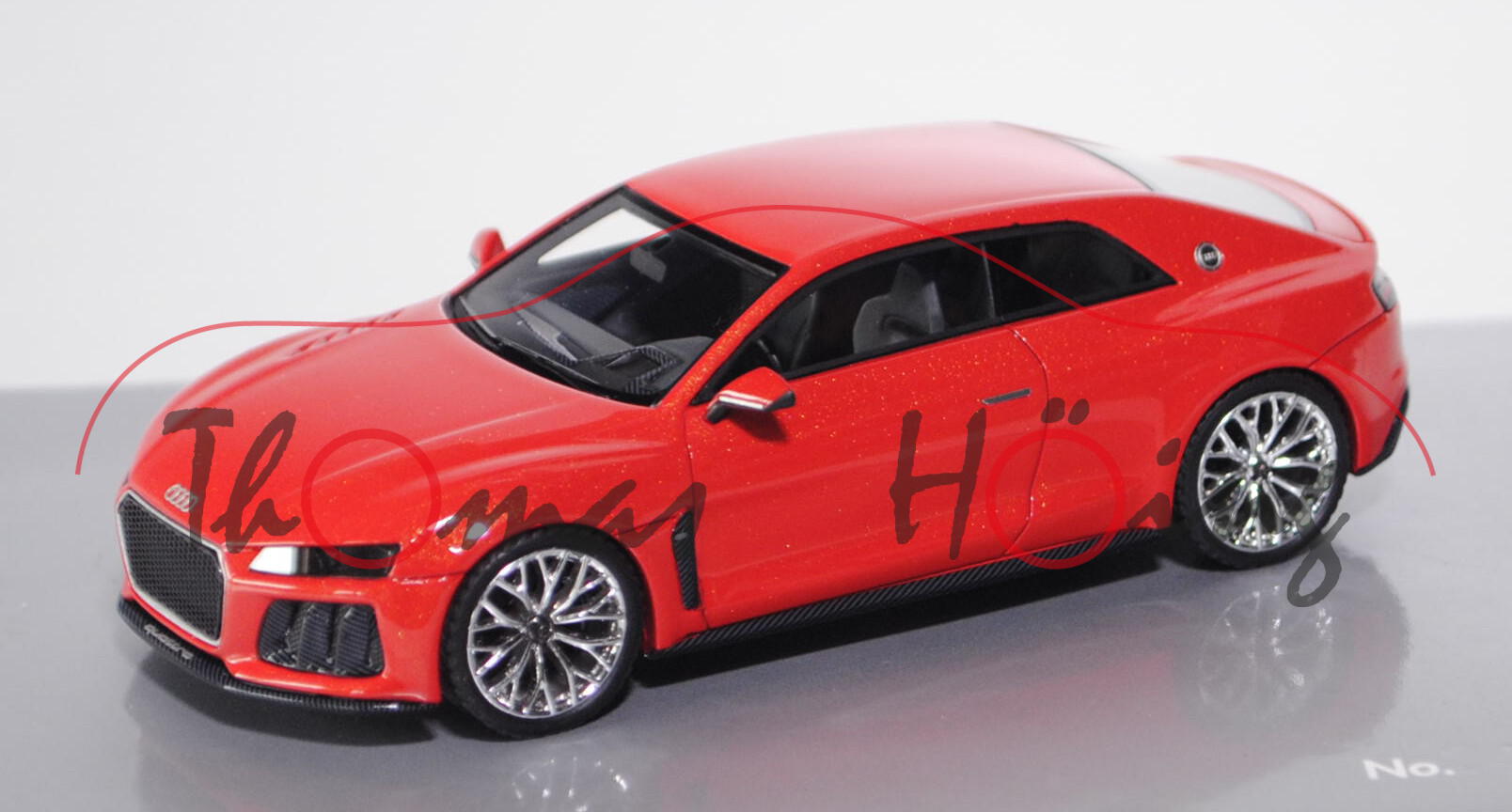 Audi Sport quattro concept, rotmetallic, IAA 2013, Looksmart Models, 1:43, Werbeschachtel, limitiert