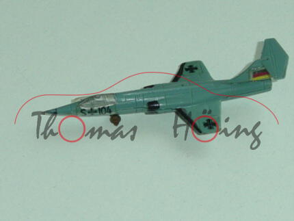 Lockheed F 104, Starfighter, Bundeswehr / S 104, hintere Räder weg, 1:250, ohne Zettel, mb