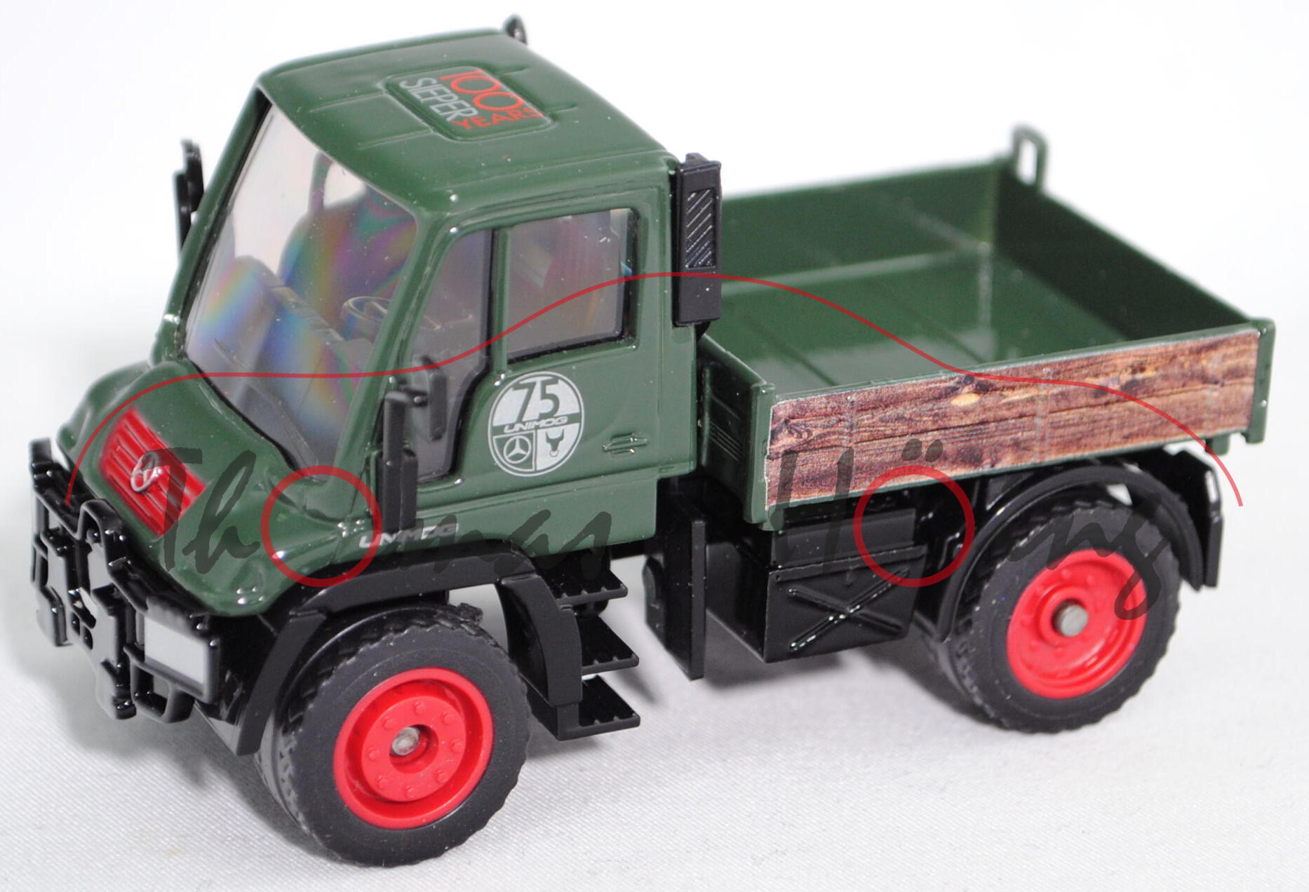 00000 MB Unimog U 300 (Modell 2001-2006), grün, 100 / YEARS / SIEPER, L17mpP (Limited Edition)