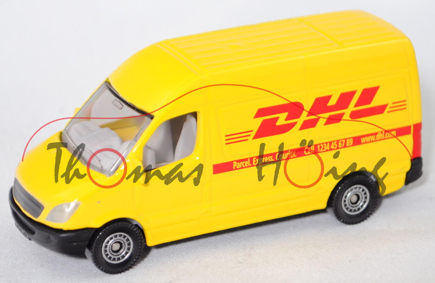 00005 Mercedes-Benz Sprinter II (Modell 2006-2013) Postwagen,gelb, DHL, C80, SIKU SUPER, 1:74, P29e