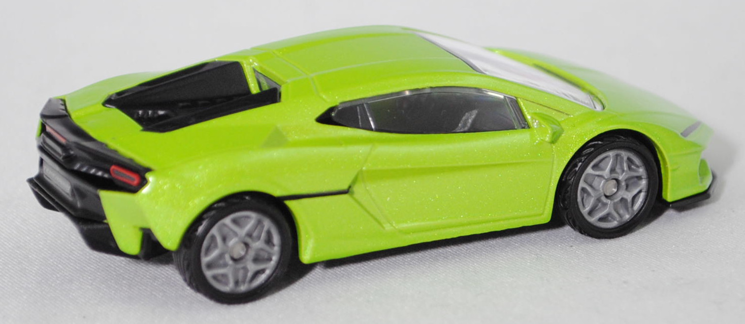 00000 Lamborghini Temerario (1. Generation, Modell 2024-), hell-gelbgrünmetallic, innen schwarz, B55 silbergrau, SIKU SUPER, 1:59, P29f