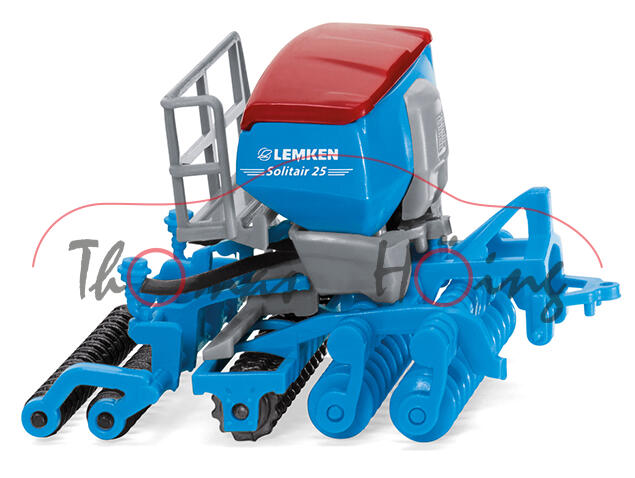 LEMKEN Bestellkombination Drillmaschine Solitär 25 KA + Kurzscheibenegge Heliodor 9 KA, blau/rot, mb