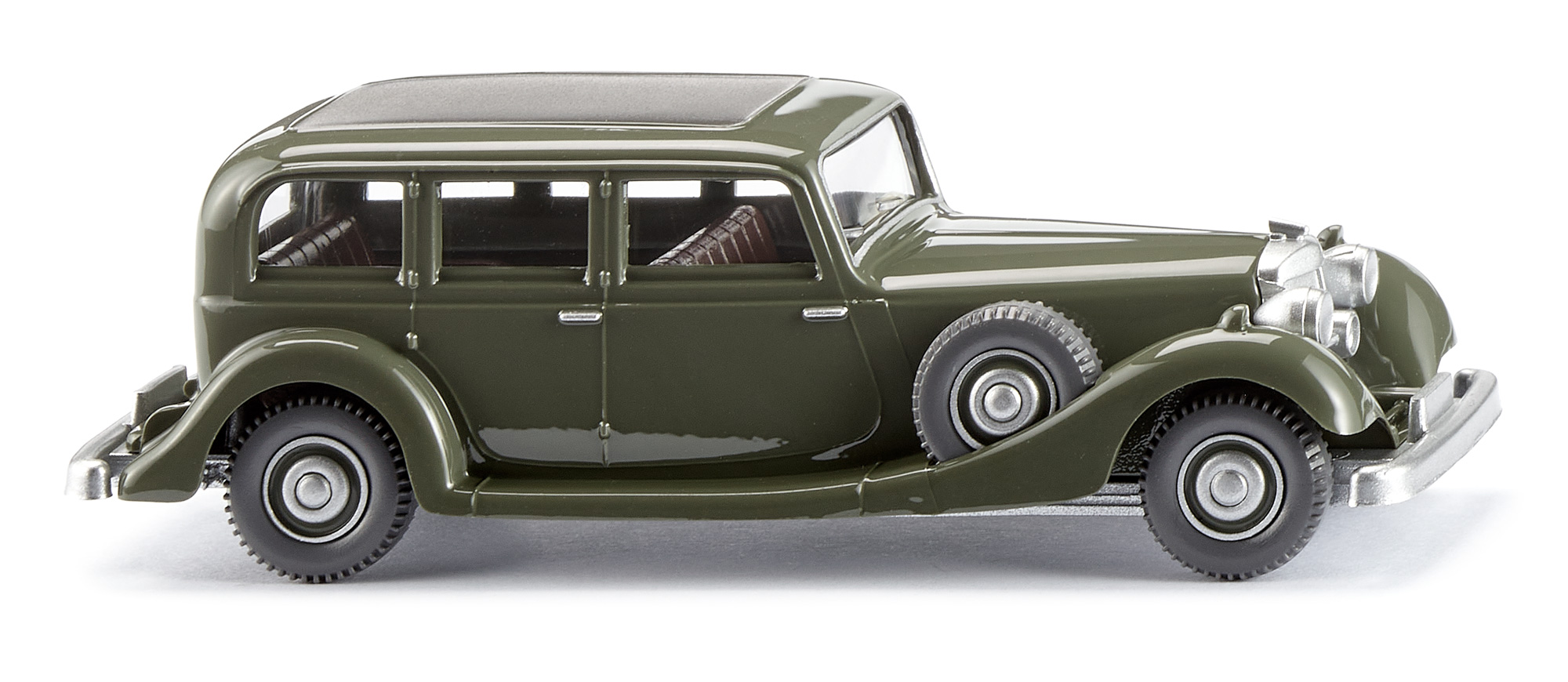 Horch 850 (1. Generation, Baureihe 850, Modell 1935-1937), grüngrau, innen schokoladenbraun, Wiking, 1:87, mb