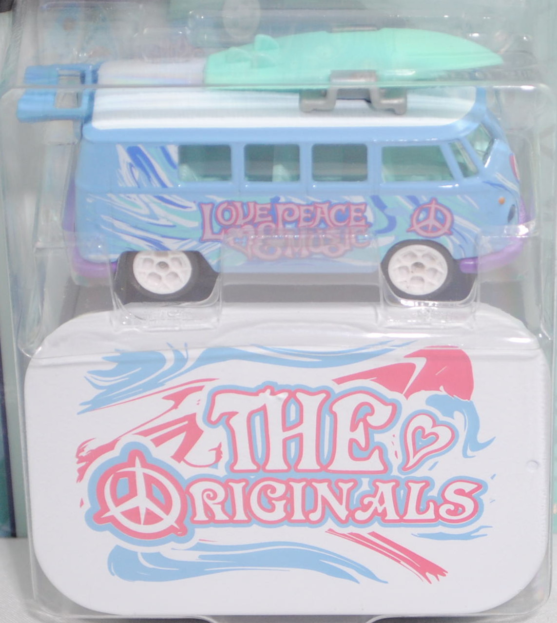 VW Transporter Kleinbus (Typ 2 T1, Modell 1960-1963), hell-pastellblau, majorette, 1:59, Blister