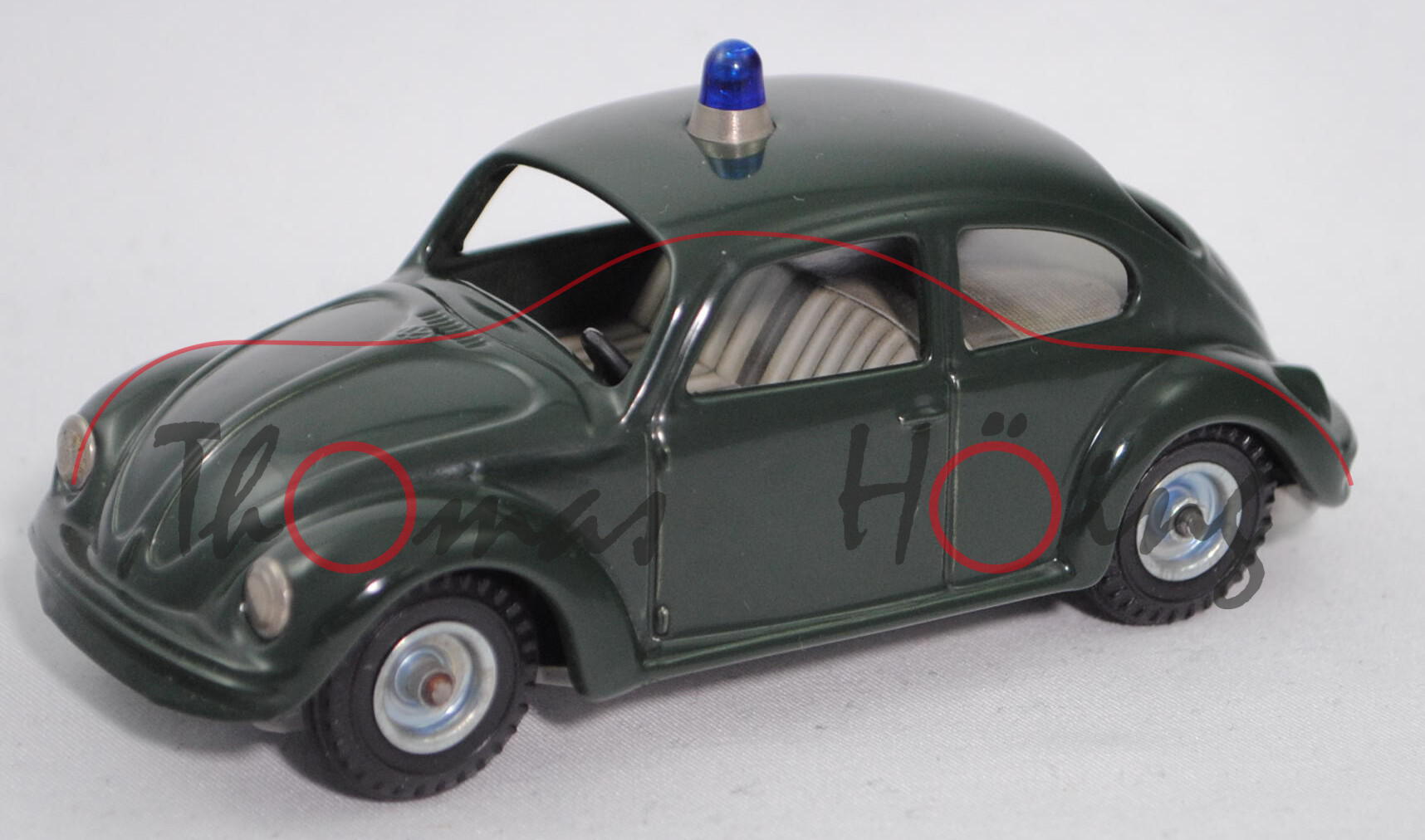 VW Käfer 1300 (Typ 11, 2-türige Limousine, Mod. 1967-1970) Polizei, tannengrün, CKO Kellermann, 1:36