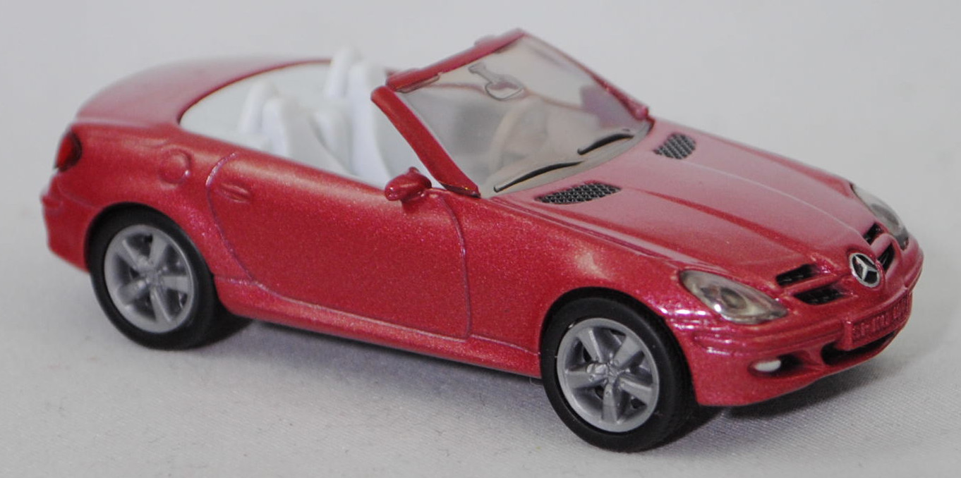 00013 Mercedes-Benz SLK 350 (interne Baureihenbezeichnung R 171, Vor-MoPf, Modell 2004-2008), hell-braunrotmetallic (bernsteinrot metallic), SIKU SUPER, 1:55, P29e