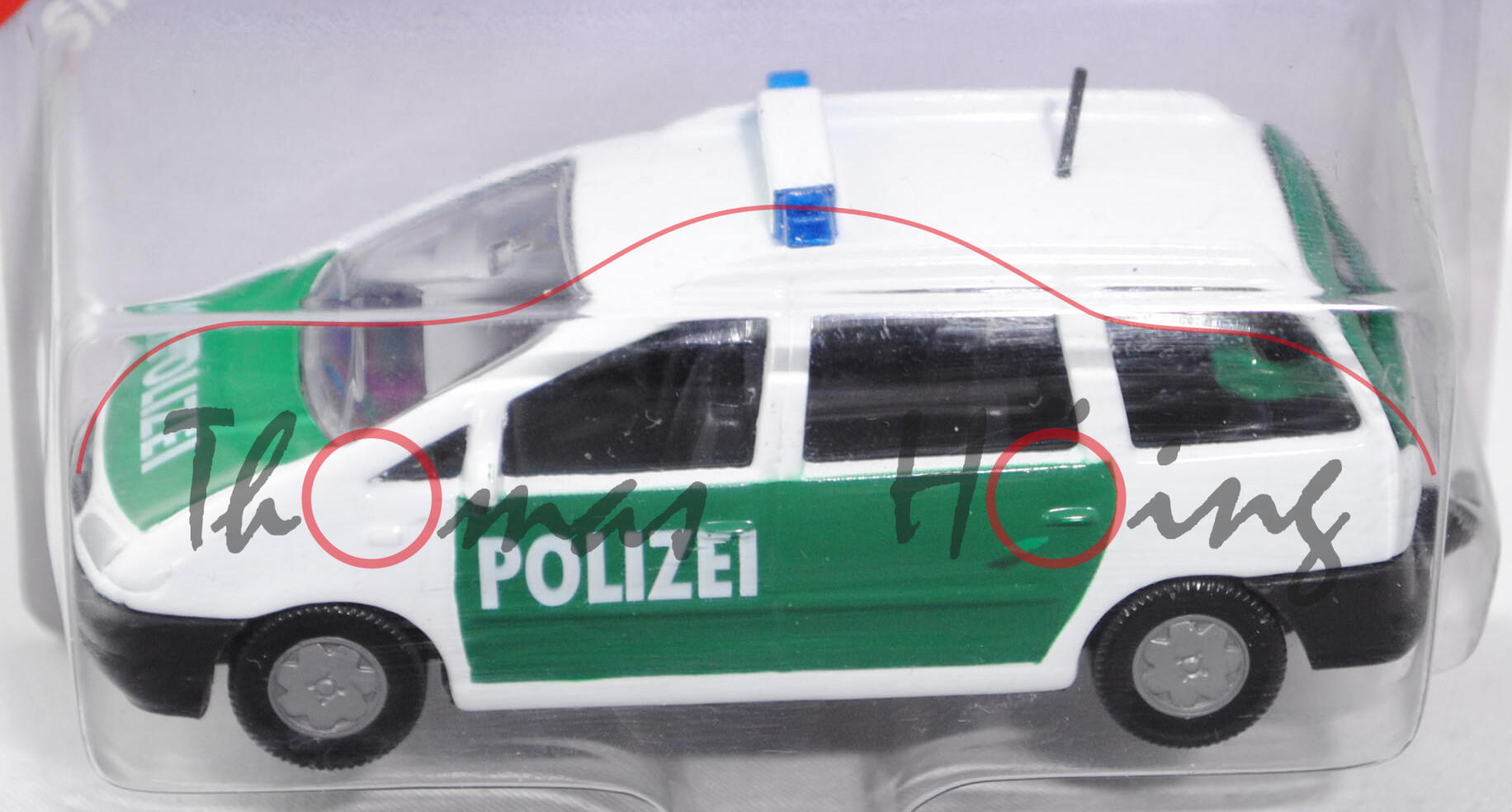 00000 Ford Galaxy 2.8 V6 (Typ WGR, Mod. 95-00) Polizei-Verkehrsdienst, reinweiß/dunkel-türkisgrün, i