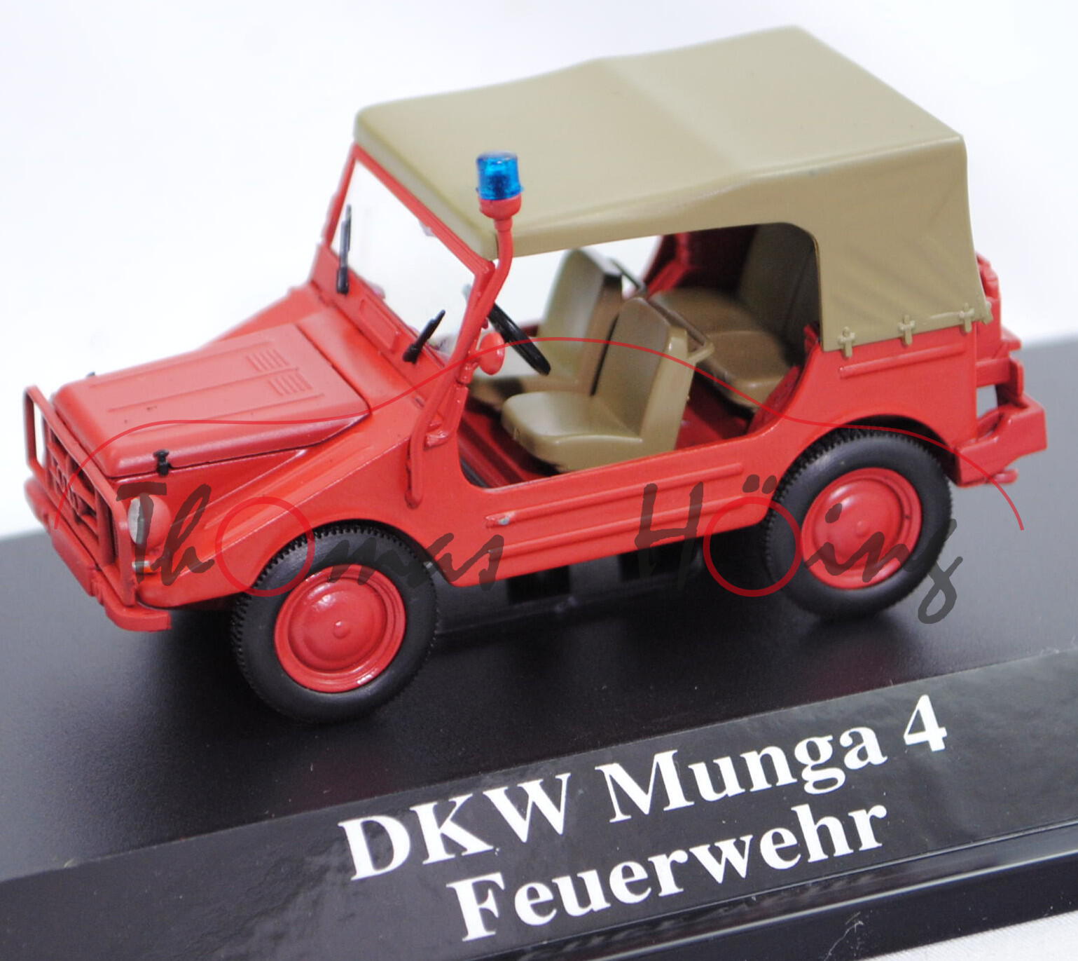 AUTO UNION-DKW MUNGA F91/4 1000 (Mod. 58-68) Feuerwehr (geschlossen), Starline, 1:43, PC-Box