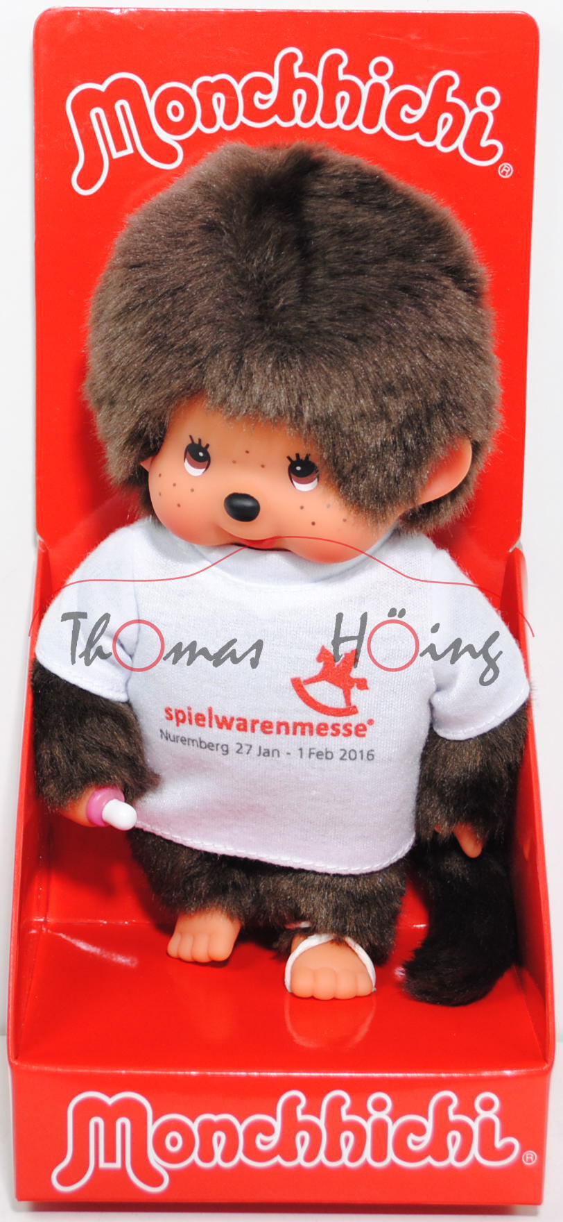 Monchhichi Boy with white Shirt, spielwarenmesse® / Nuremberg 27 Jan - 1 Feb 2016, (Junge mit weißem