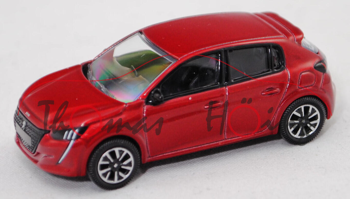 Peugeot 208 II 1.2l ALLURE GT-Line (2. Gen., Modell 2019-), elixir rot metallic, Norev, 1:64, mb