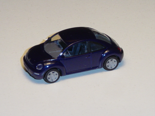 VW New Beetle, dunkelblaumetallic, Wiking, 1:87, mb