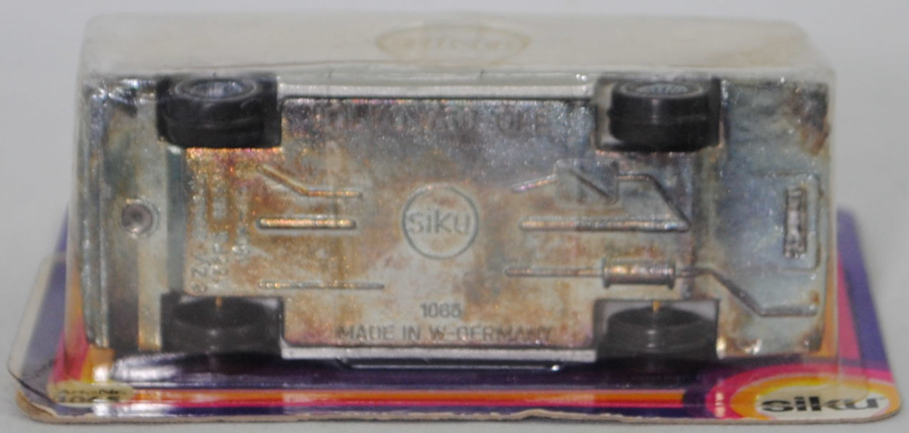 00000 Volvo 760 GLE (1. Generation, interne Baureihenbezeichnung 764, Vorfacelift, Modell 1982-1986), silbergraumetallic, ohne Kopfstützen hinten, SIKU SUPER, 1:55, P18