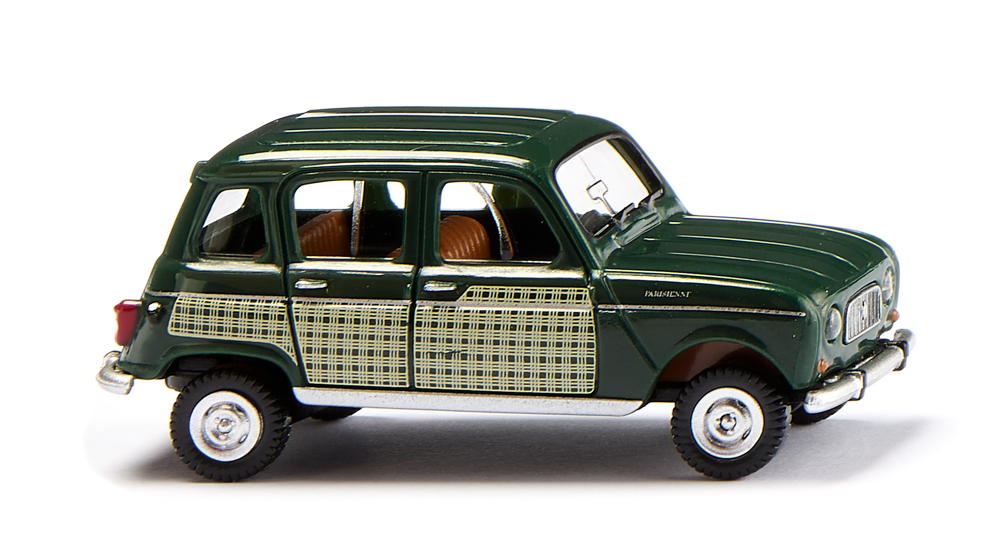 Renault 4 Parisienne (auch R4 genannt, Typ 1123, Vorfacelift, Mod. 66-67), dunkelgrün, Wiking, 1:87