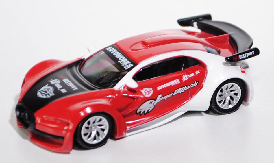 Citroen Survolt Concept Car, orientrot/mattschwarz/reinweiß, time attack / AUTOWORKS, 1:50, Norev ST