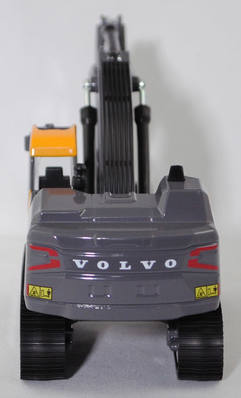 00000 Hydraulikbagger Volvo EC300 mit Tieflöffel und Raupenfahrwerk, maisgelb/blass-graubraun, Sitz schwarz, SIKU SUPER 1:50, L17mpK