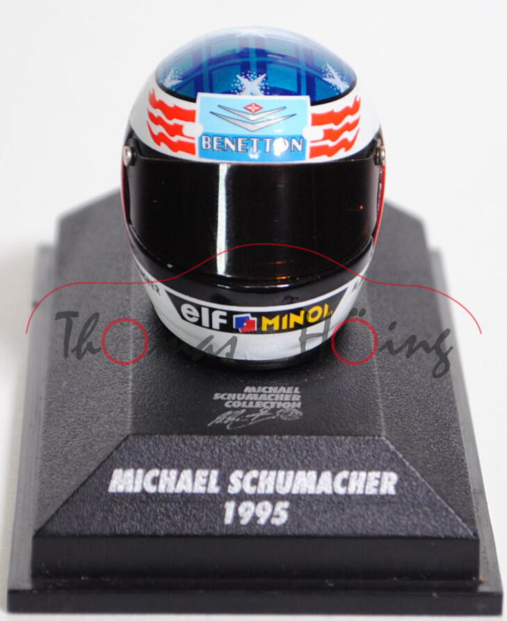 Bell Helm / Helmet Michael Schumacher (1. Platz) auf Benetton B195, Nr. 1, Team Mild Seven Benetton 