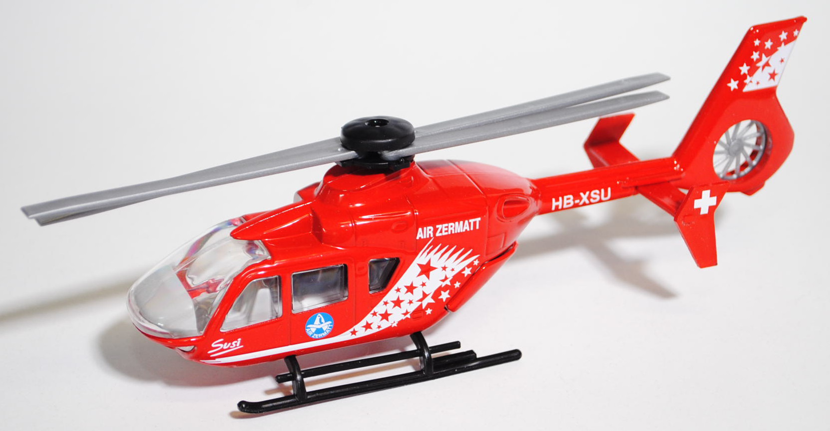 03900 Eurocopter Hubschrauber, verkehrsrot, Susi / AIR ZERMATT / AIR ZERMATT / HB-XSU, 1:55, L15, CH