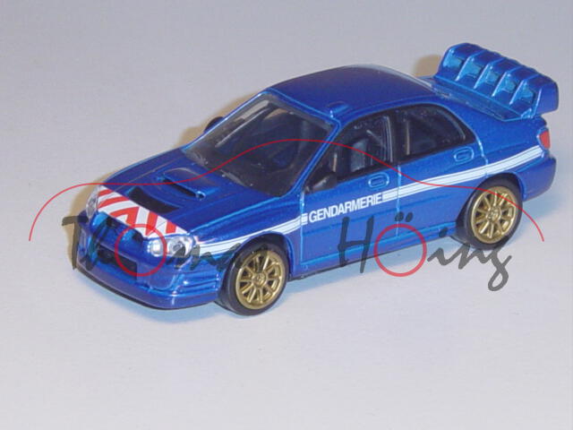 Subaru Impreza WRC, dunkelblaumetallic, GENDARMERIE, 1:50, Norev, mb