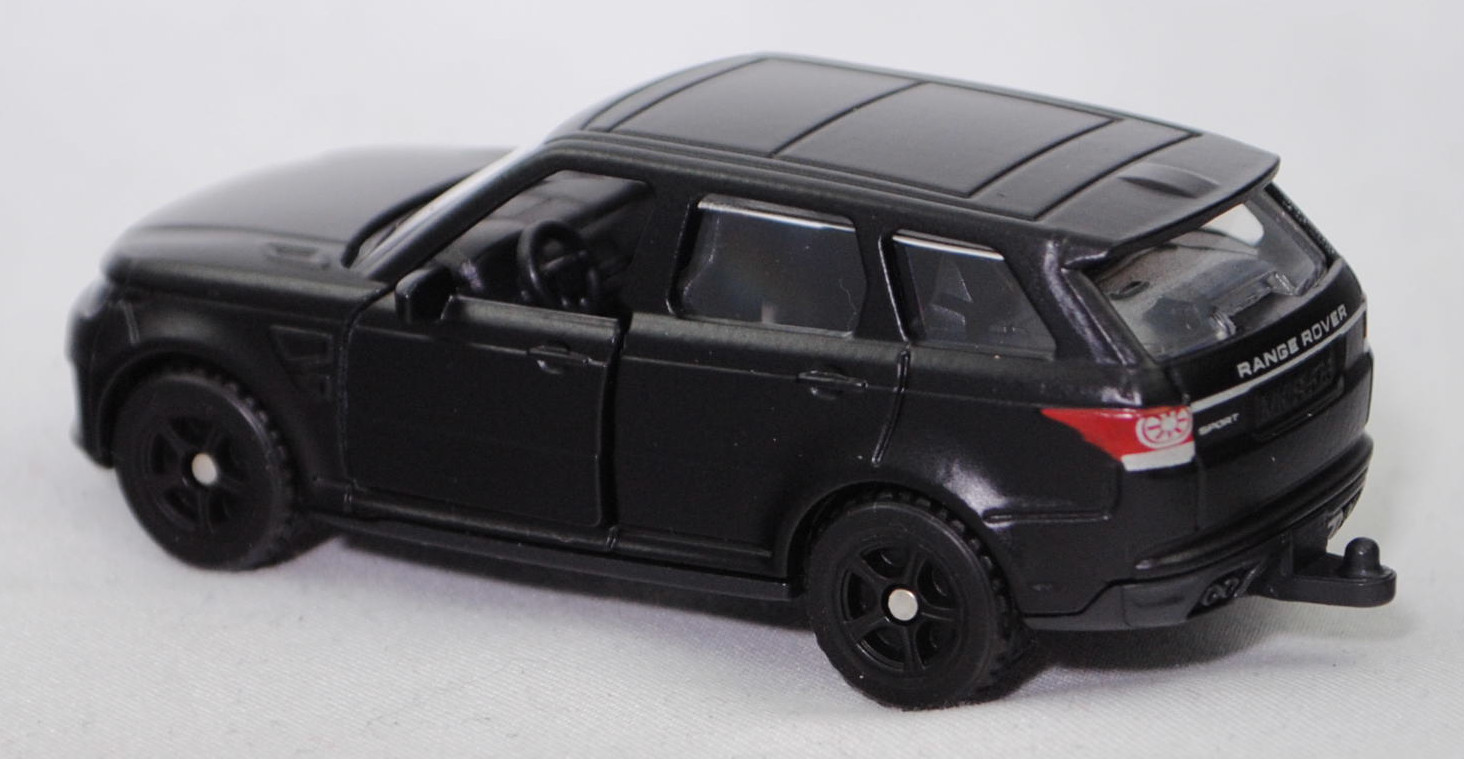 00000 Range Rover Sport SVR (2. Generation Range Rover Sport, interne Baureihenbezeichnung L494, Vorfacelift, Modell 2014-2017), schwarz, SIKU SUPER, 1:63, P29f