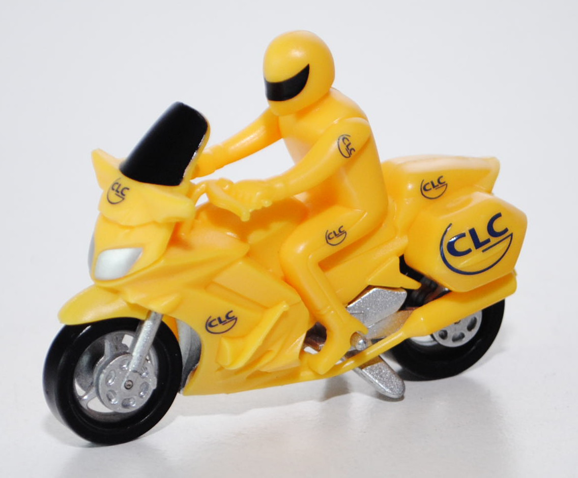 Motorrad, verkehrsgelb/graualuminiummetallic, CLC, Norev RACING La course Cycliste, mb