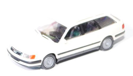 Audi 100 Avant (C4), Modell 1991-1994, cremeweiß, mit Radblenden, Rietze, 1:87, mb