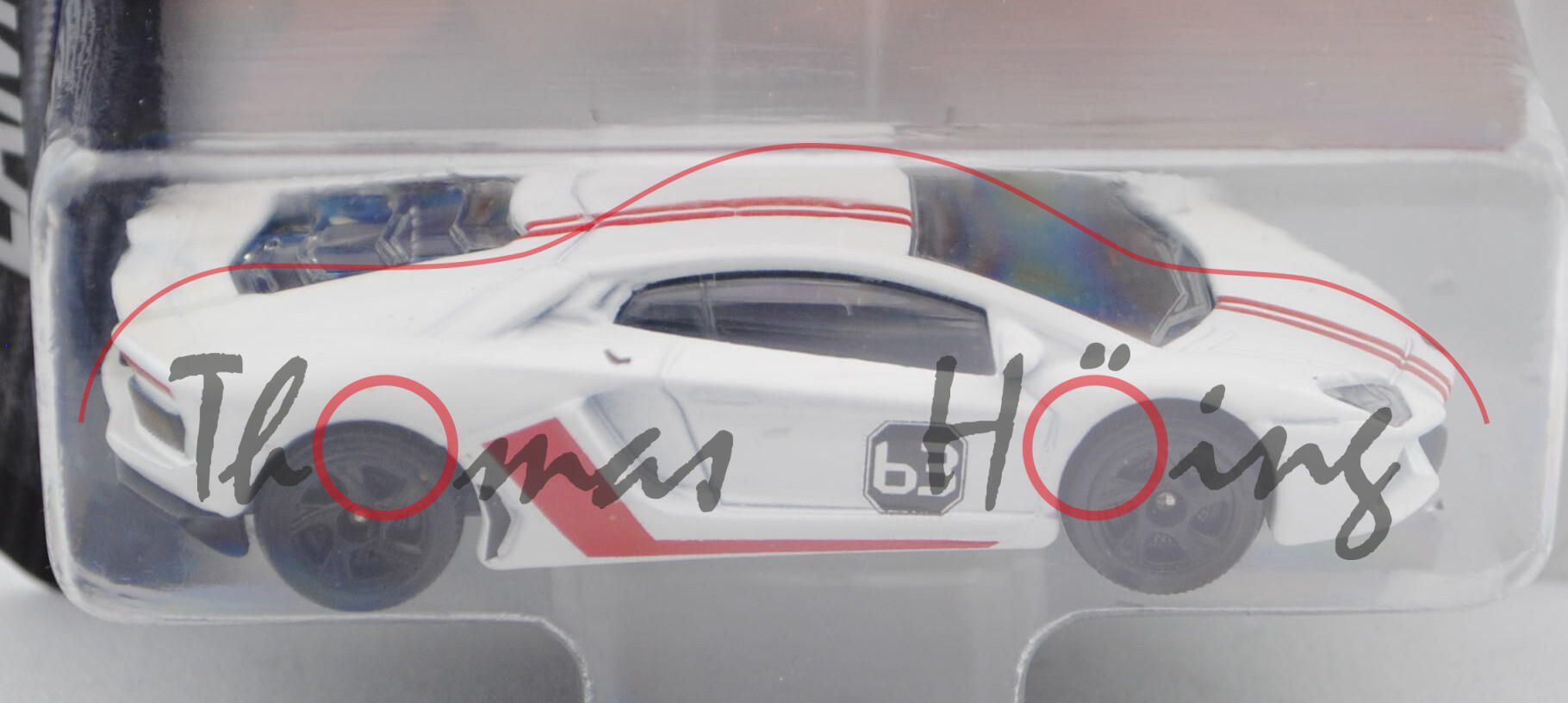 Lamborghini Aventador LP 700-4, weiß, Nr. 63, Modell Nr. 2/6, majorette, Blister