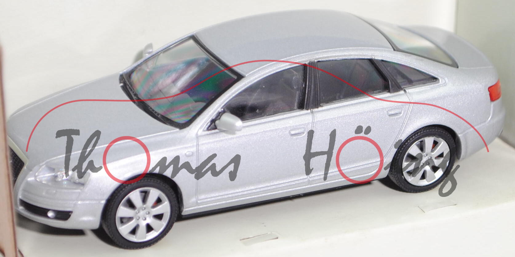 Audi A6 3.2 FSI quattro (C6, Typ 4F, Limousine, Modell 2004-2008), lichtsilber, Schuco, 1:43, mb