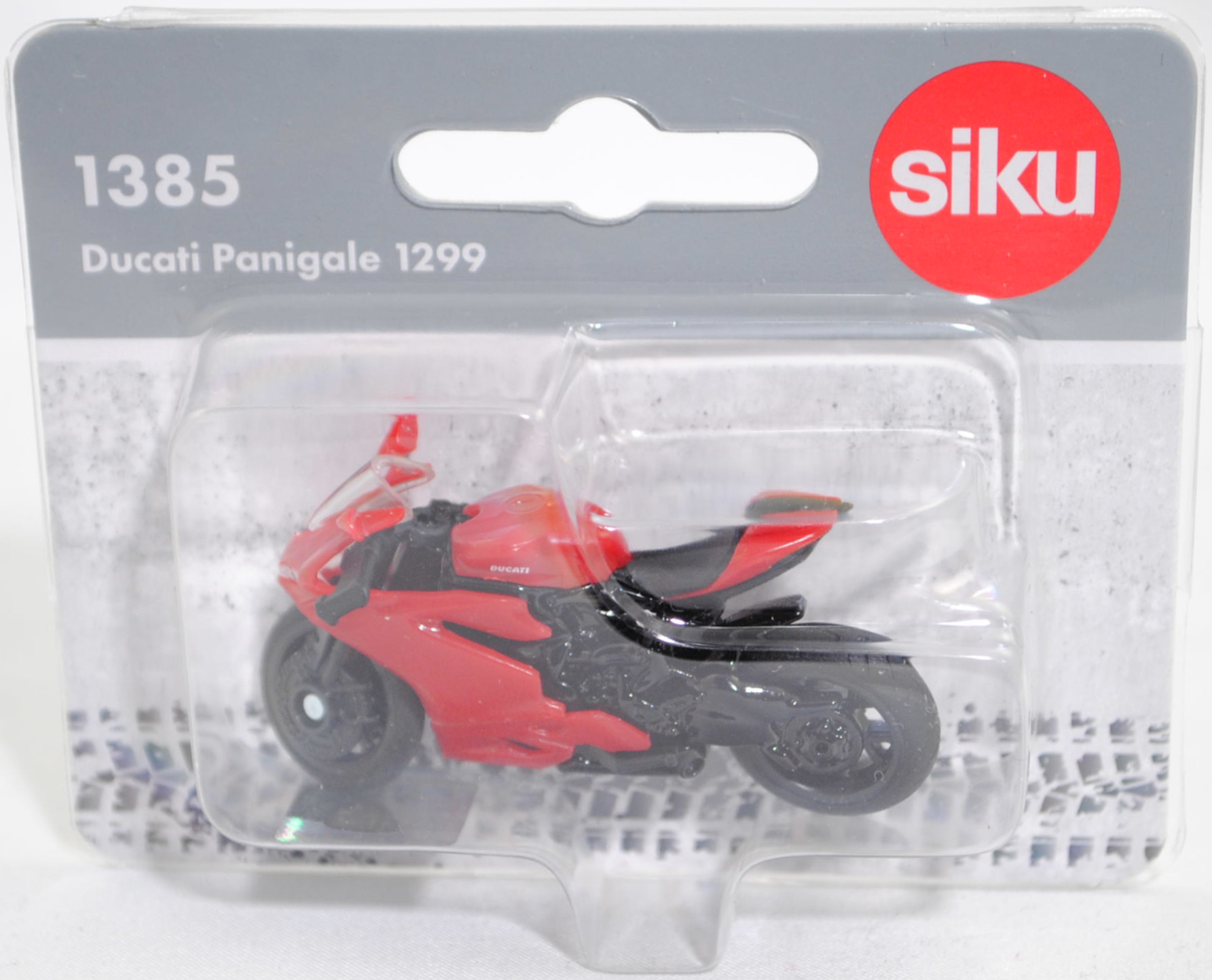 00000 Ducati 1299 Panigale (4. Generation Panigale, Baureihe 1299 Panigale, Typ Superbike, Modell 2015-2018) Motorrad, karminrot/schwarz, SIKU SUPER, 1:35, P29f